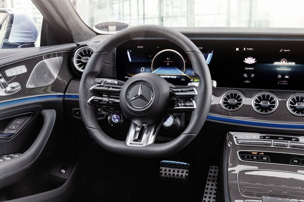 dettaglio interni Mercedes 53 CLS AMG 2021