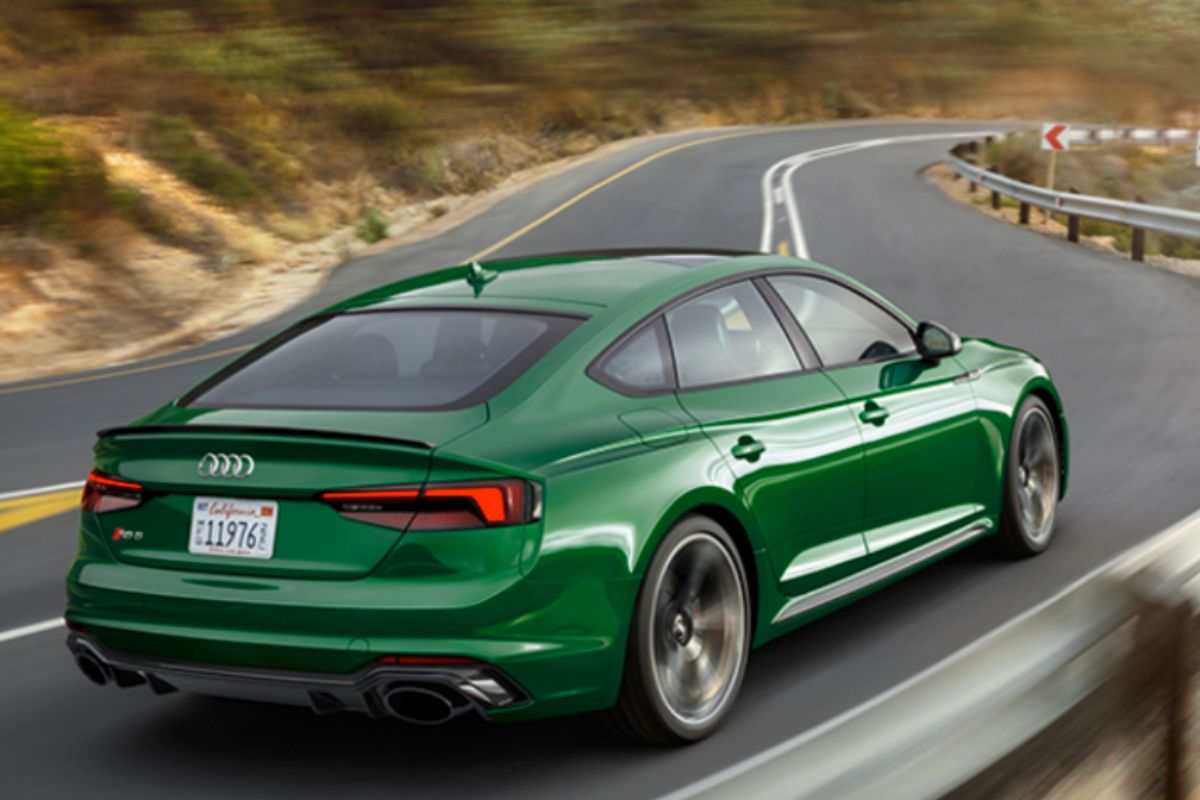 La nuova Audi RS5 colore verde