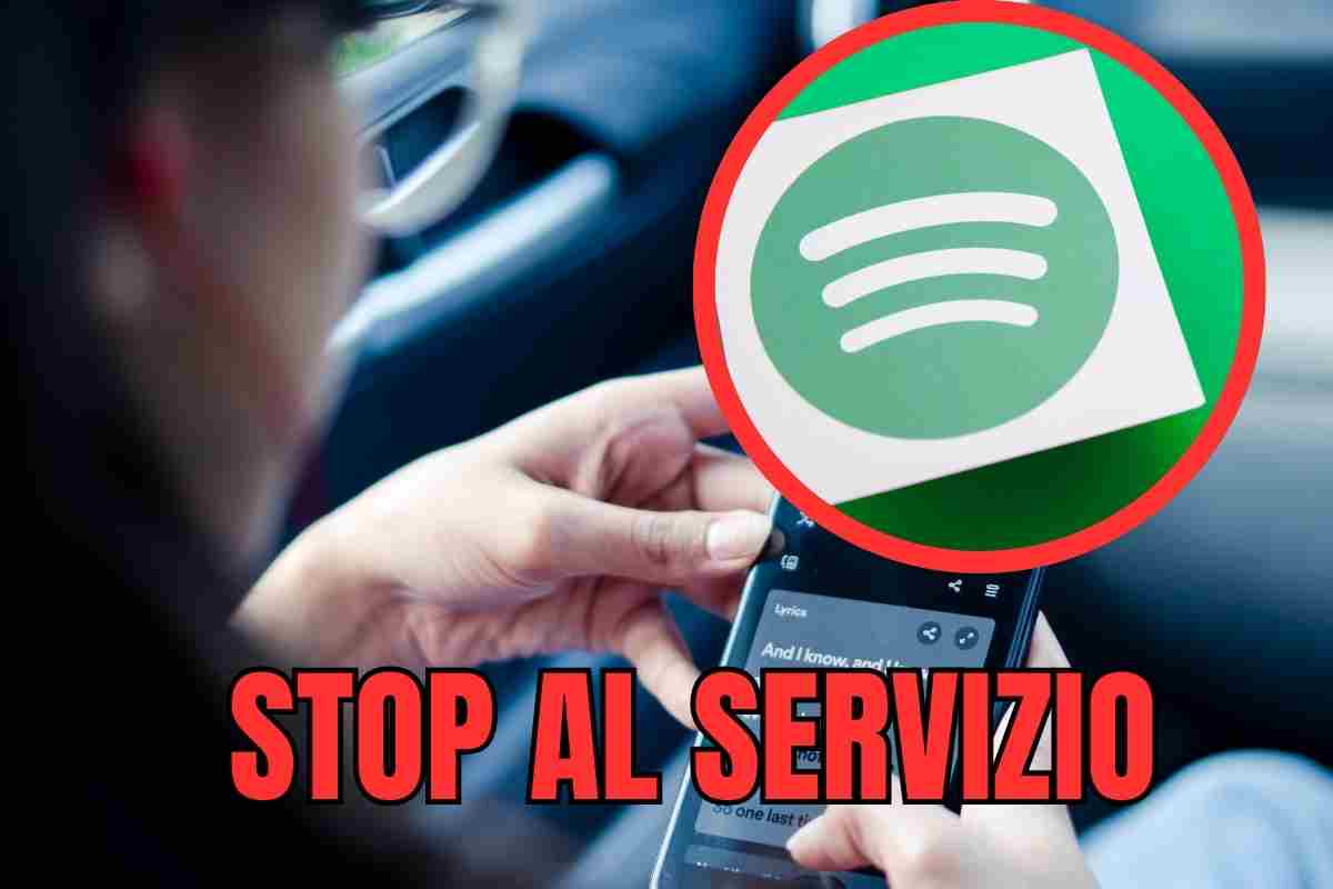 stop spotify servizio