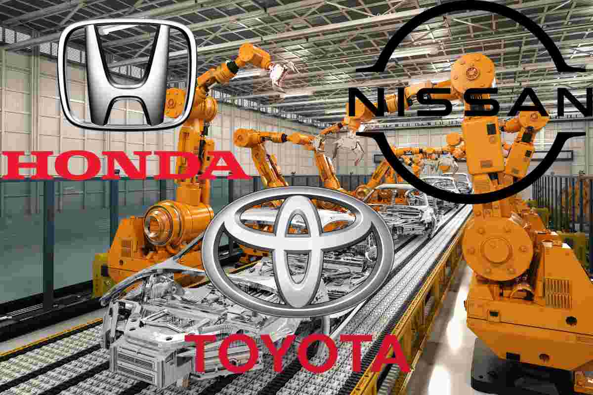 I loghi di Toyoya, Honda e Nissan