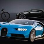 Bugatti Chiron e bici della stessa serie