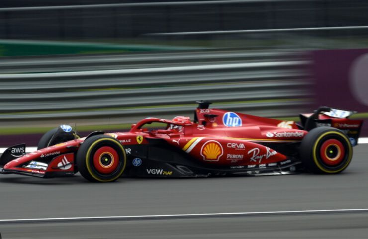 La Ferrari durante un Gran Premio