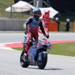 Marc Marquez dopo una vittoria sulla Ducati Gresini