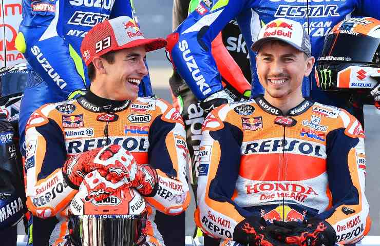 Marc Marquez e Jorge Lorenzo ai tempi della Honda