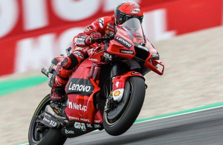 Pecco Bagnaia in sella alla sua Ducati