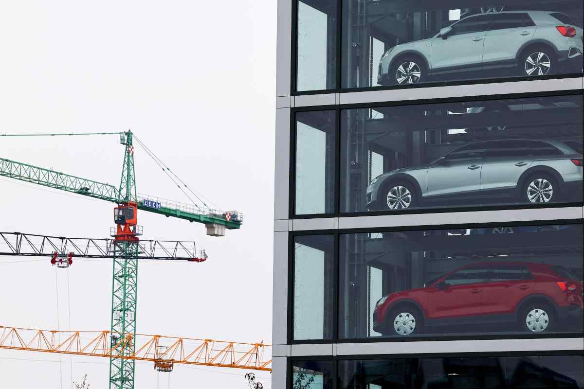 Le auto dell'Audi in esposizione