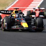 La Red Bull e dietro in scia la Ferrari Formula1