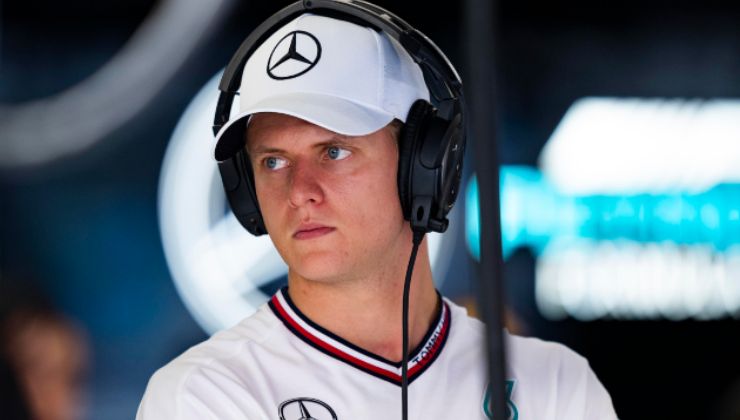 Primo piano di Mick Schumacher