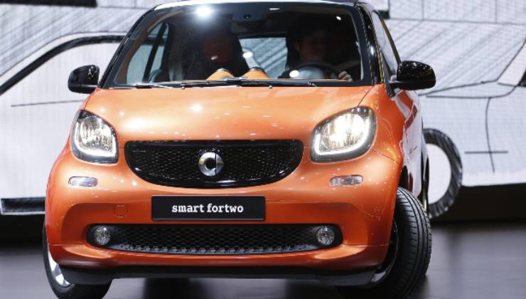 Primo piano della Smart Fortwo