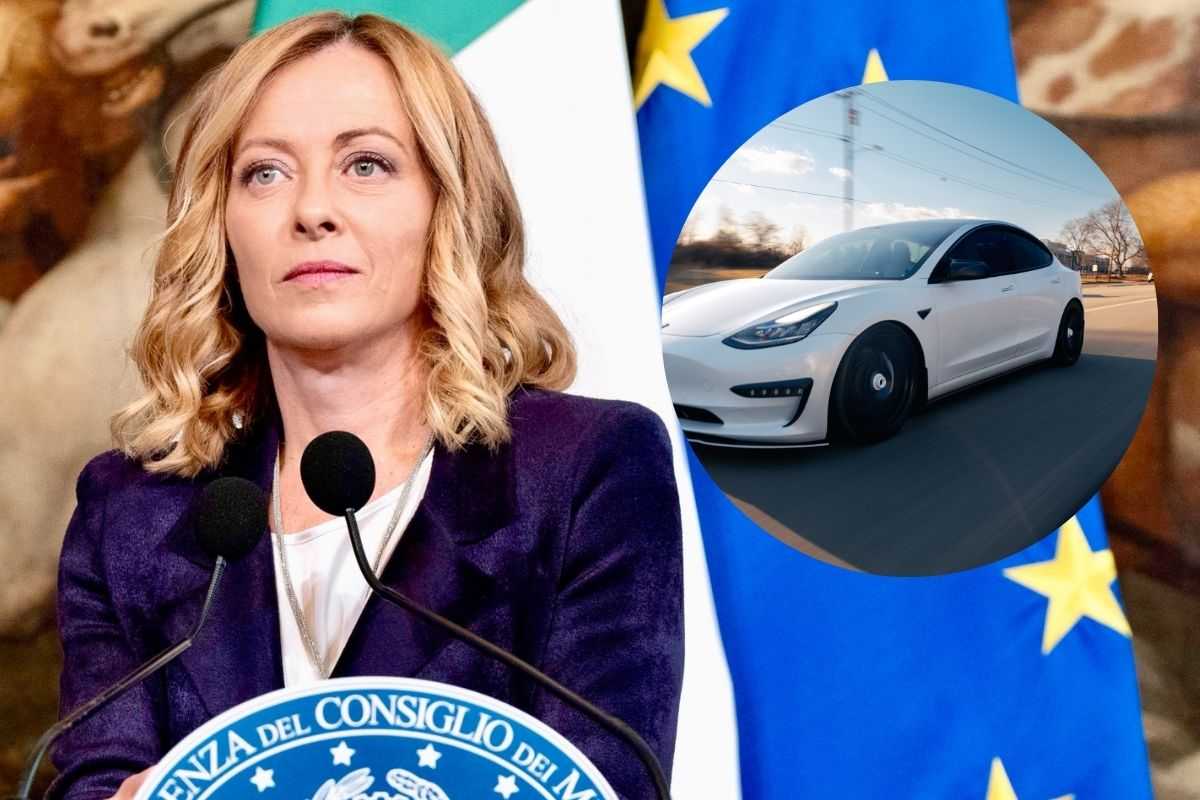 Giorgia Meloni auto