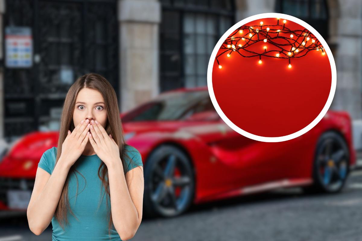 Ferrari, guardate come l'hanno conciata per Natale