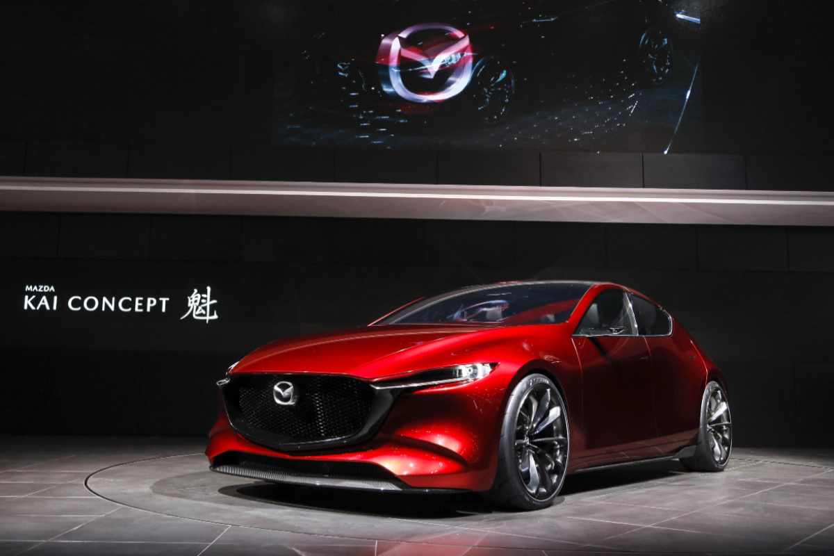 Mazda in esposizione