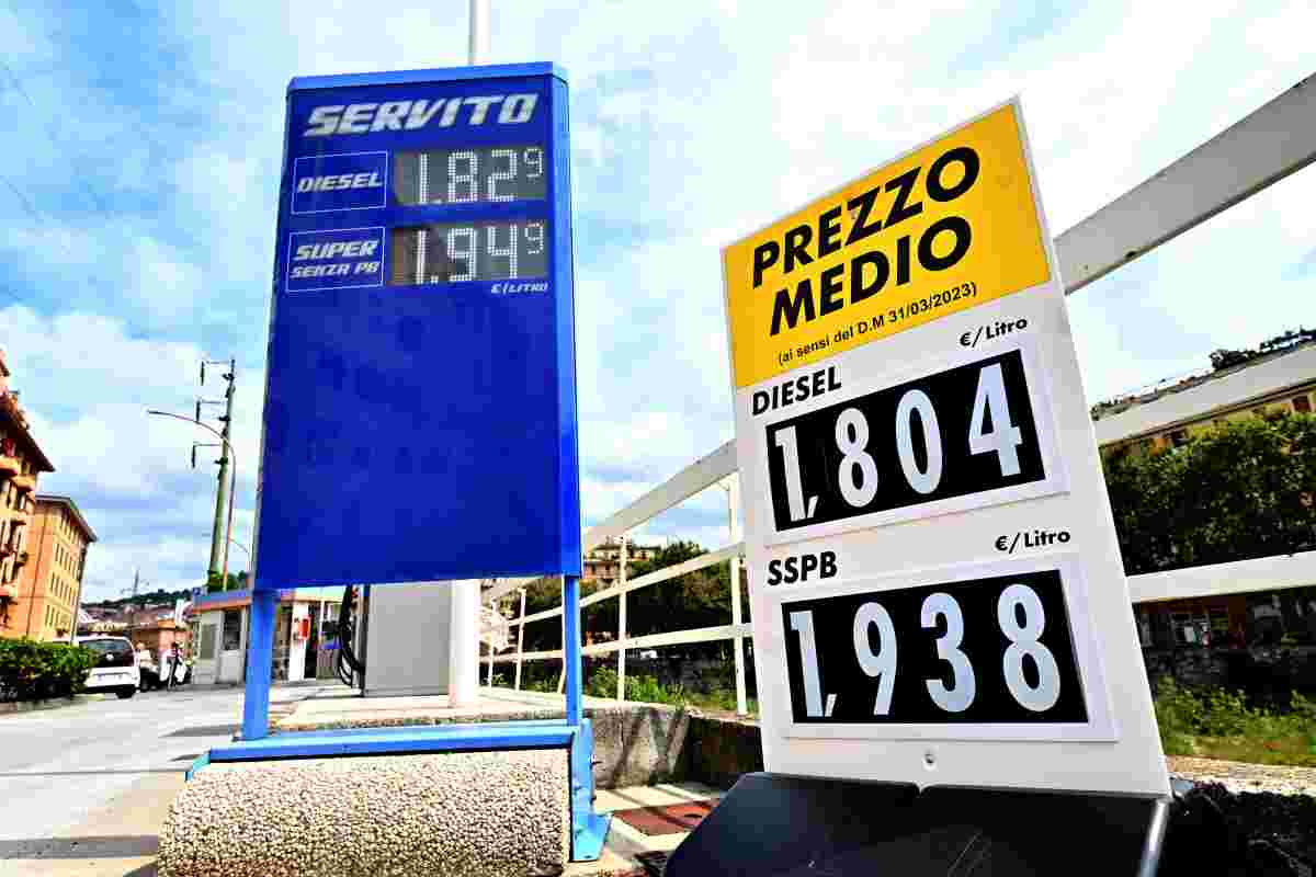 I prezzi al distributore di carburante