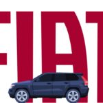 Il logo FIAT e il disegno di un'auto