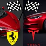 Ferrari e Tesla si sfidano all'ultimo respiro