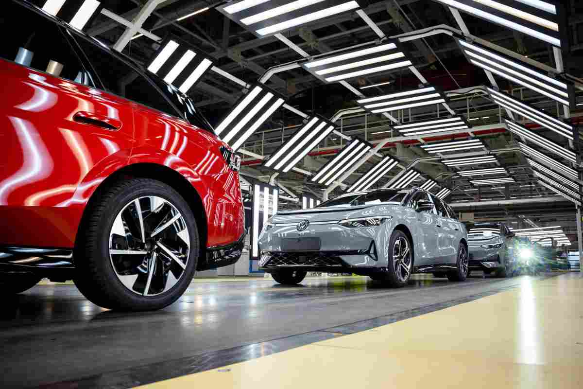 La produzione delle auto Volkswagen