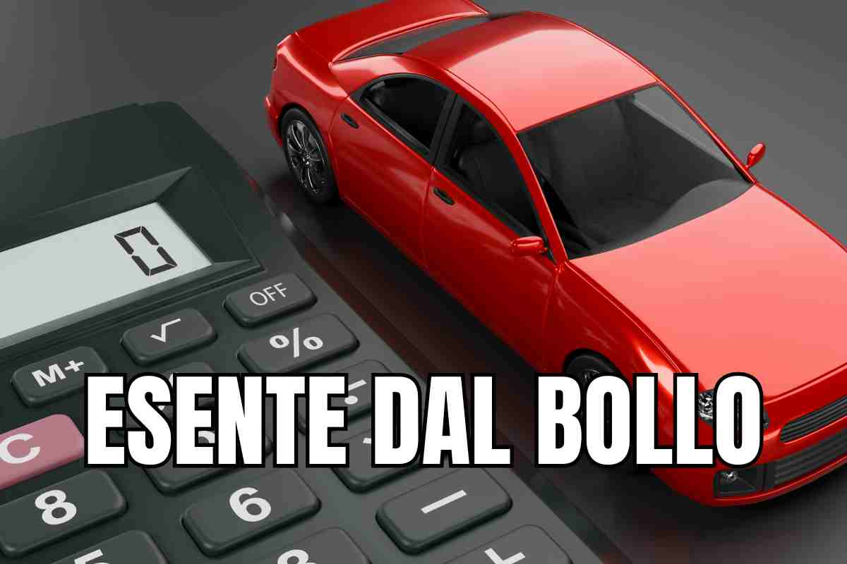 bollo esenzione auto 